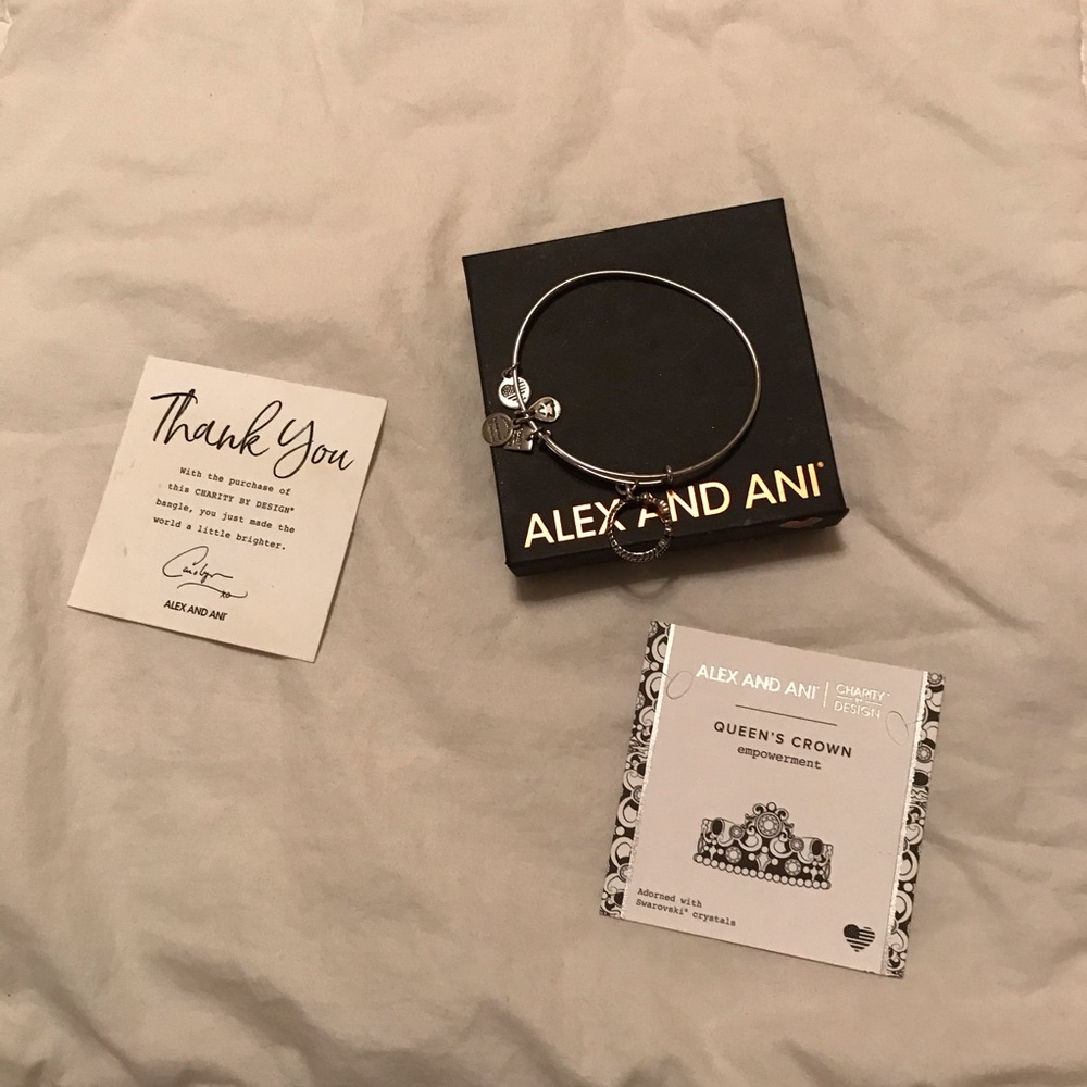 Alex and Ani Queen’s Crown Silver Bracelet